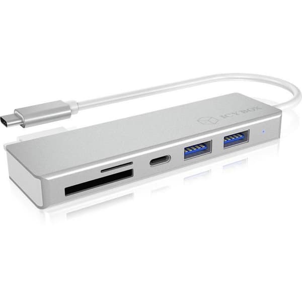 USB-hubb - ICY BOX - IB-HUB1413-CR - USB 3.0 Typ-C - 3 portar - Aluminium Silver