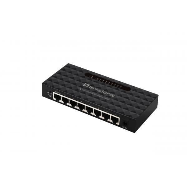 LEVELONE GEU-0821 Gigabit Ethernet Switch - 8 portar - Energieffektiv