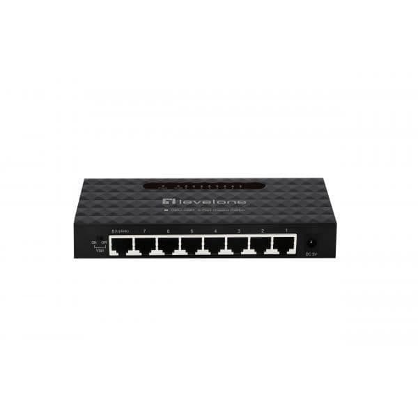 LEVELONE GEU-0821 Gigabit Ethernet Switch - 8 portar - Energieffektiv