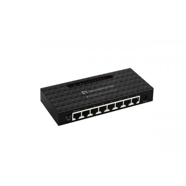 LEVELONE GEU-0821 Gigabit Ethernet Switch - 8 portar - Energieffektiv