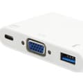 Miniatyrbild 3 av 4: Utrusta 133462, USB 3.0 (3.1 Gen 1) Typ-C, USB 3.0 (3.1 Gen 1) Typ-A, USB 3.0 (3.1 Gen 1) Typ-C,VGA, CE, RoHS, Vit, Plast