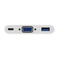 Miniatyrbild 2 av 4: Utrusta 133462, USB 3.0 (3.1 Gen 1) Typ-C, USB 3.0 (3.1 Gen 1) Typ-A, USB 3.0 (3.1 Gen 1) Typ-C,VGA, CE, RoHS, Vit, Plast
