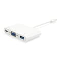 Miniatyrbild 1 av 4: Utrusta 133462, USB 3.0 (3.1 Gen 1) Typ-C, USB 3.0 (3.1 Gen 1) Typ-A, USB 3.0 (3.1 Gen 1) Typ-C,VGA, CE, RoHS, Vit, Plast