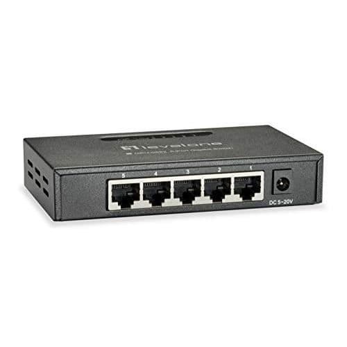 LEVELONE NÄTVERKSSWITCH 5-PORTAR GIGABIT ETHERNET 9K METAL RJ45 GEU