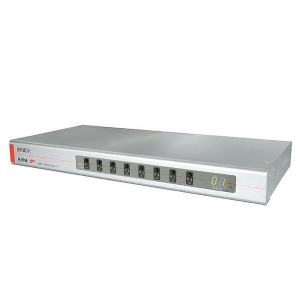VGA, USB OCH PS/2 Combo KVM Switch, 8 portar Silver
