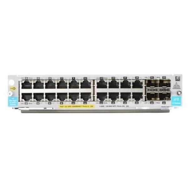 HPE ARUBA - Expansionsmodul - Gigabit Ethernet (PoE+) x 20 + Gigabit Ethernet / 10 Gigabit SFP+ x 4