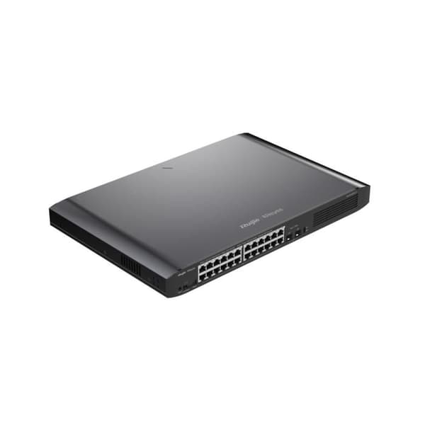 24-PORTAR SMART POE SWITCH GIGABYTE RUIJI RG-ES226GC-P Svart