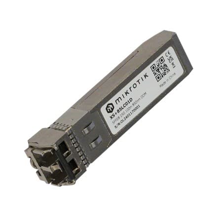MikroTik SFP28-modul | XS+85LC01D | Dubbel LC UPC | 10000/25000 Mbit/s | Maximalt överföringsavstånd 100 m