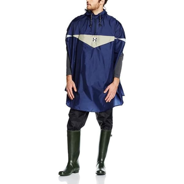 Hock Regenbekleidung 2010028800 Marine L - KVM SWITCH - Regnkläder Hock Super Praktiko Rain Cape Vuxen L Marin