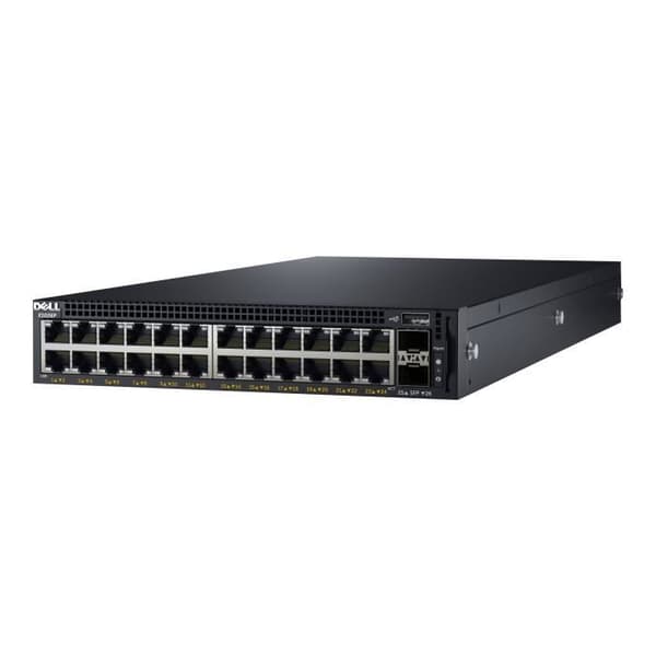Dell Networking X1026P Smart Web Hanterad Switch 24x 1GbE PoE (upp till 12x PoE+) och 2x 1GbE SFP portar/X1026X1026P Begränsad Livstidsgaranti- USED