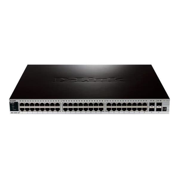 D-LINK DGS-3420-52T SWITCH 48 GIGA POE + 4…- USED Svart