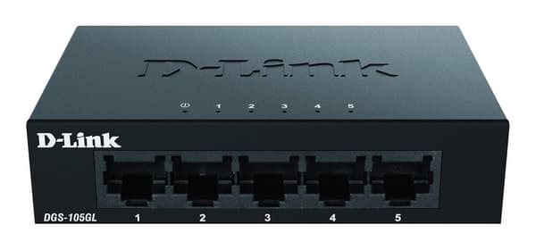 D-Link DGS-105GL, 5 Portars ohanterad Gigabit-Switch
