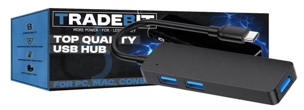 HUB USB-C 5-i-1-adapter USB 3.1 SD/TF-adapter til Windows/Mac/Steam