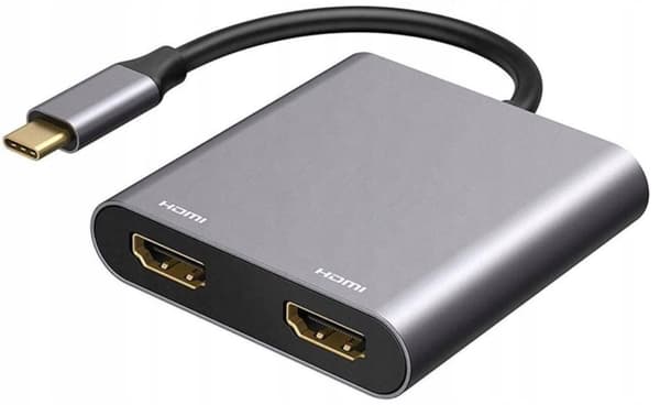 HUB USB-C ADAPTERKONVERTER 2x HDMI 4k