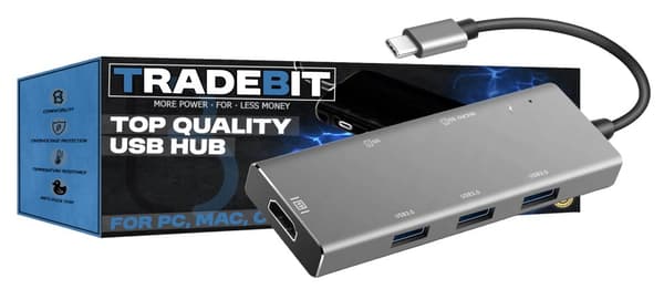 HUB USB-C-adapter HDMI 4k USB 3.0 5Gbps 100W för PC/Mac/Steam