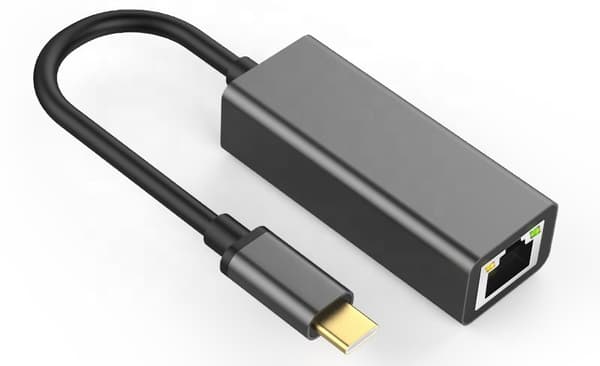 HUBADAPTER USB-C LAN ETHERNET RJ45 GIGABIT 1000 Mbps
