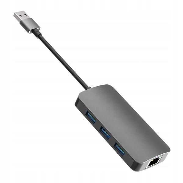 HUBADAPTER USB 3.0 LAN ETHERNET RJ45 GIGABIT 1000 Mbps USB-C