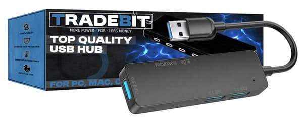 HUB-adapter 4-i-1 USB 3.0 till 5 Gbps MicroSD-adapter för Windows/Mac/Linux