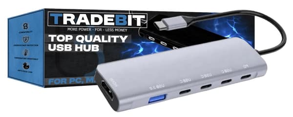HUB 6-i-1-adapter HDMI 4k 30Hz PD 100W USB 3.0 för PC/Mac/Steam