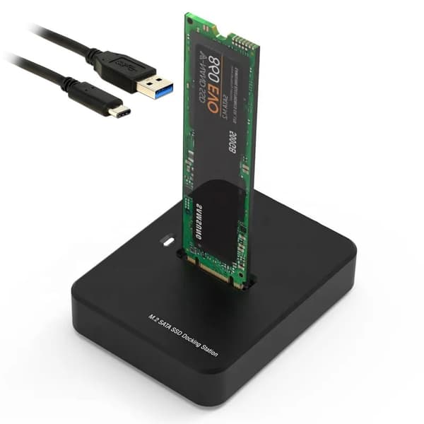 M.2 NVMe SSD-adapter dockningsstation