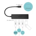Miniatyrbild 3 av 6: USB-C-hubb I-TEC med 4 USB 3.0-portar med integrerad 20 cm kabel