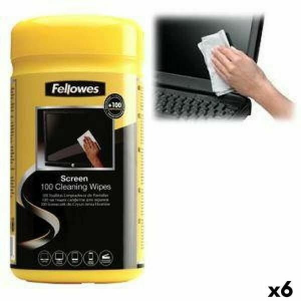 Rengöringsservetter Fellowes 9970330 Automat/anordning Skärm 100 Delar