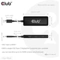 Miniatyrbild 2 av 2: USB 3.2 Hub - CLUB 3D - MST-Hub - 3X HDMI 4K60Hz - Plug and Play - HDR