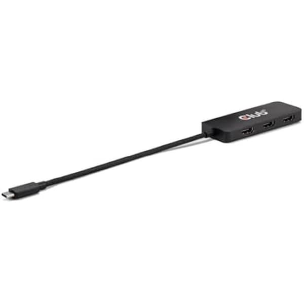 USB 3.2 Hub - CLUB 3D - MST-Hub - 3X HDMI 4K60Hz - Plug and Play - HDR