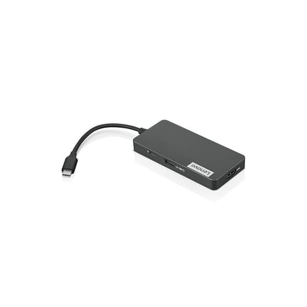 Hub USB Type C - Lenovo - GX90T77924 - 7-i-1 - Grå - USB