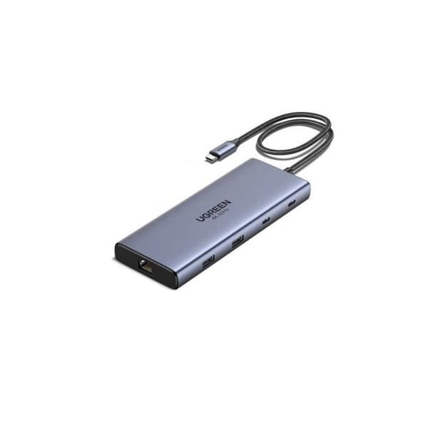 Hub Ugreen 10-i-1 USB-C 2HDMI 4K60Hz 2USB-C3.2 USB-A3.2 USB-A3.0 RJ45 SD TF PD100W