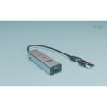 Miniatyrbild 2 av 4: USB-hubb - i-tec - Universell - 4 portar - Power Delivery 85W - Metall Silver