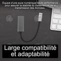 Miniatyrbild 4 av 4: INN USB Ethernet-adapter 10/100/1000 Mbps Ethernetöverföringshastighet USB 3.0 till RJ45 Snabb och stabil överföring Ljus
