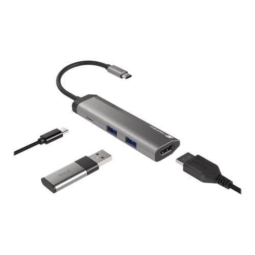 Natec Fowler - dockningsstation - USB-C - HDMI