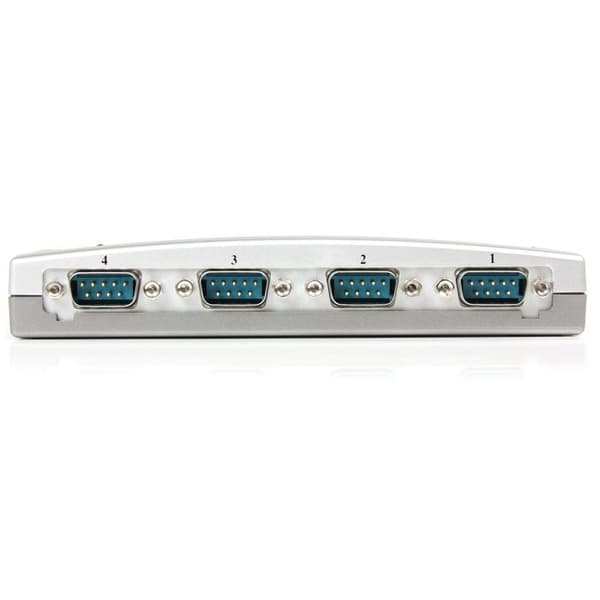 Hub serie RS232 - STARTECH - USB till 4x DB9-adapter - Bussdriven - Kompakt design - PC, Mac