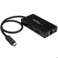 Miniatyrbild 1 av 3: USB 3.0-hub - STARTECH - USB-C - 3 portar USB-A - Gigabit Ethernet - Kompakt och lätt
