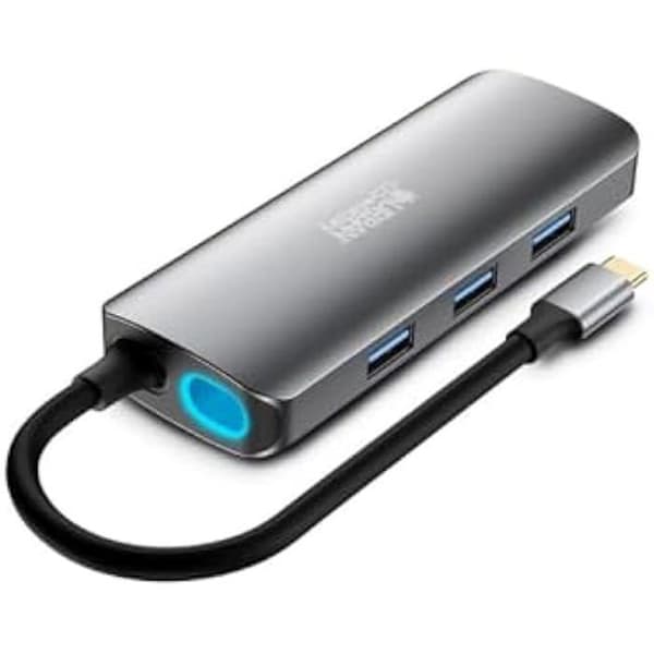 USB-C-nav - URBAN FACTORY - MHC55UF - Grå - USB-C-gränssnitt - Mått 17 x 7 x 2 cm