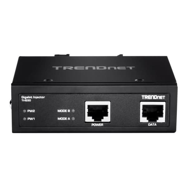 TRENDNET TI-IG30 POE-injektor - 1 10/100/1000Base-T-ingångsport(ar) - 1 10/100/1000Base-T-utgång(ar) - 36 W - Skenmonterbar