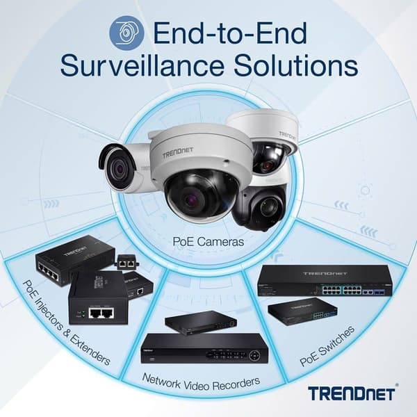 Intelligent switch - TRENDnet - TPE-P521ES - 5 portar - PoE+ - Gigabit Ethernet