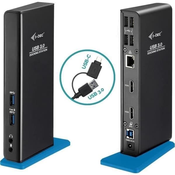 i-tec - USB 3.0/USB-C Universal dockningsstation för bärbar dator