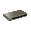 Miniatyrbild 2 av 4: IP-COM Desktop-switch 9 portar Gigabit 10/100/1000M, 8 PoE-portar, Auto MDI/MDIX, VLAN-läge, Plug&amp;Play, i stål. G1109P-8-102W