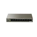 Miniatyrbild 1 av 4: IP-COM Desktop-switch 9 portar Gigabit 10/100/1000M, 8 PoE-portar, Auto MDI/MDIX, VLAN-läge, Plug&amp;Play, i stål. G1109P-8-102W