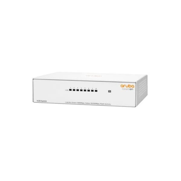 Switch - HPE - Aruba Instant On 1430 8G - Icke hanterad - 8 x 10/100/1000 - Bord, väggmontering