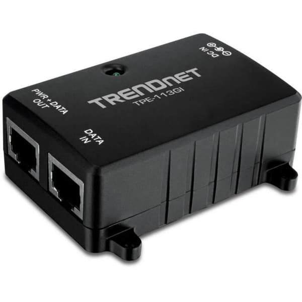 Gigabit PoE injektor - TRENDNET - TPE-113GI - Full Duplex Gigabit - Avstånd upp till 100m