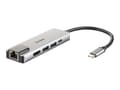 Miniatyrbild 3 av 4: USB-C-hubb 5-i-1 - D-Link - DUB-M520 - HDMI 4K - Laddning 60W - Grå aluminium