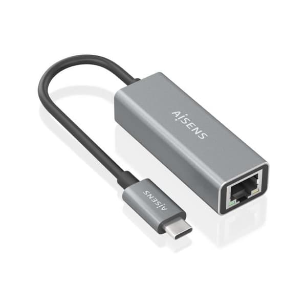 KONVERTER AISENS USB3.1 GEN1 USB-C TILL GIGABIT ETHERNET GRÅ 15CM Grå
