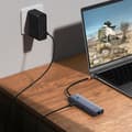 Miniatyrbild 4 av 6: Hub Typ-C till HDMI, 3xUSB, Typ-C, RJ45, 4K@60Hz - Baseus UltraJoy (B00052807813-00) - Grå sidereal