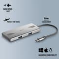 Miniatyrbild 2 av 6: USB-hubb - NGS - WONDERDUO-C - 4 portar (2 USB-C + 2 USB-A) - Aluminium - 5 Gbps
