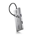 Miniatyrbild 1 av 6: USB-hubb - NGS - WONDERDUO-C - 4 portar (2 USB-C + 2 USB-A) - Aluminium - 5 Gbps