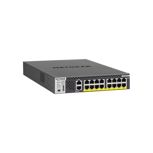 NETGEAR M4300-16X - switch - 16 portar - Administrerad - rackmonterbar Svart