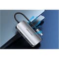 Miniatyrbild 3 av 4: Vention 5-port USB 3 Gen 1 / 3x USB3.0 / PD Hub 0.15M Grå Aluminiumlegering Typ
